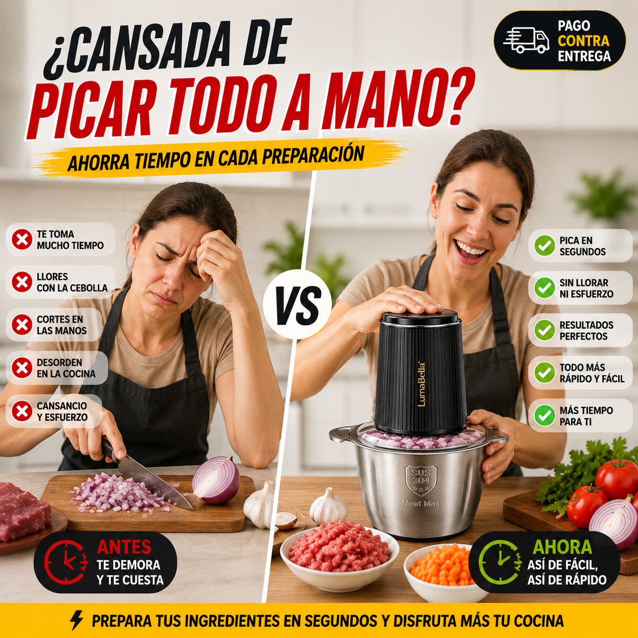Picatodo Eléctrico LumaBella Multifuncional