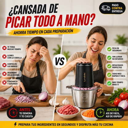 Picatodo Eléctrico LumaBella Multifuncional
