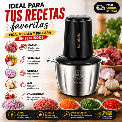 Picatodo Eléctrico LumaBella Multifuncional