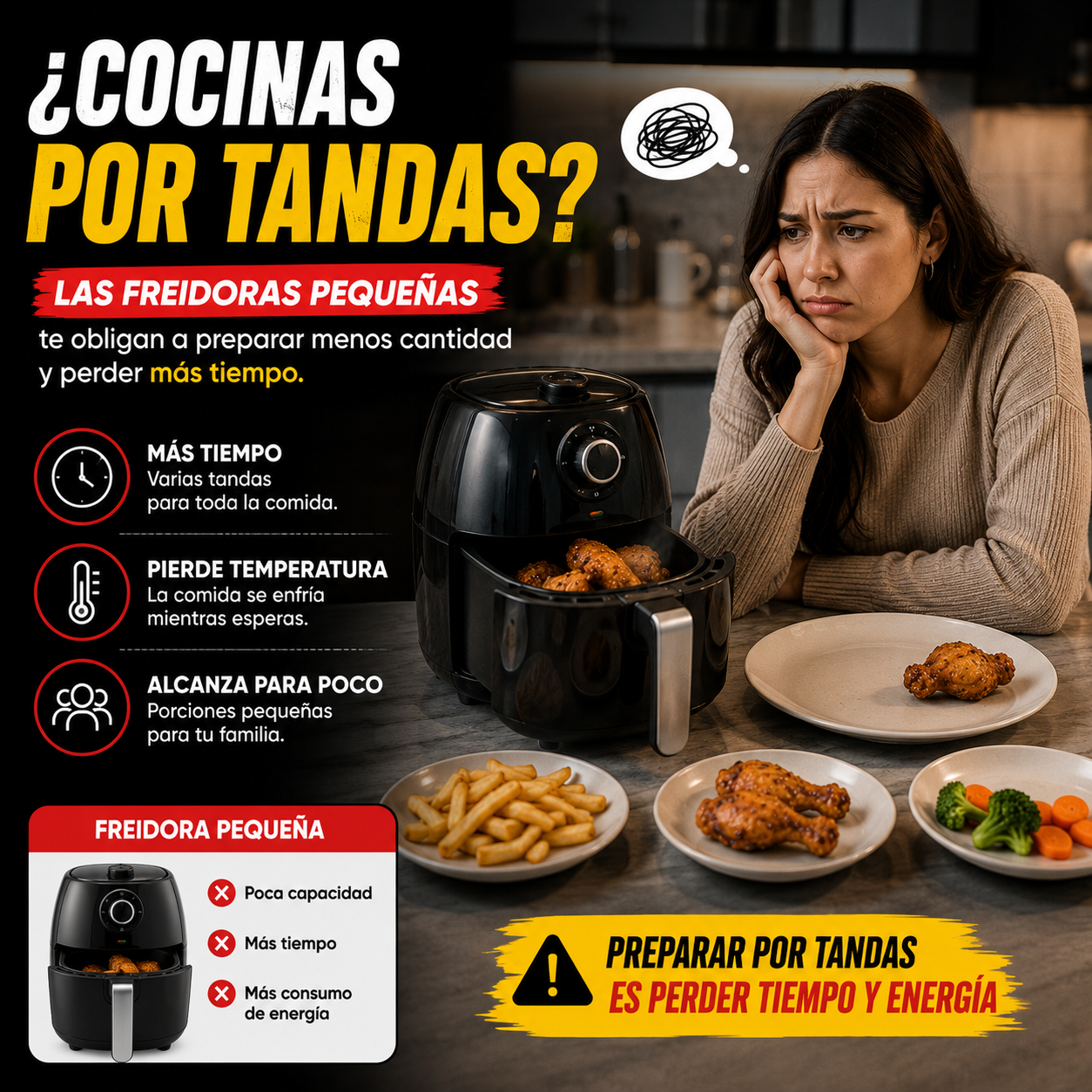 OLLA FREIDORA AIR FRYER 12L.+OBSEQUIO