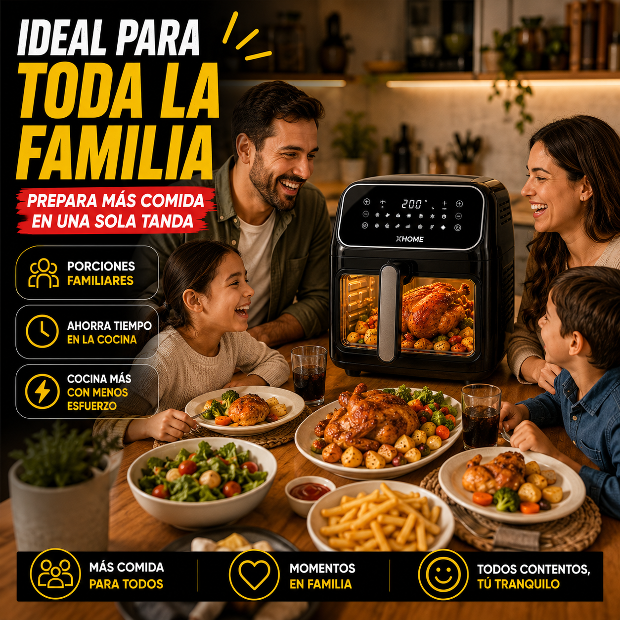OLLA FREIDORA AIR FRYER 12L.+OBSEQUIO