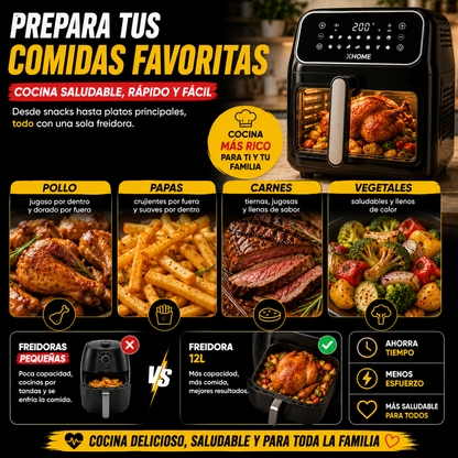 OLLA FREIDORA AIR FRYER 12L.+OBSEQUIO