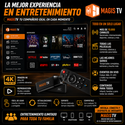 TV Stick 4K – Vive fútbol, películas y entretenimiento desde cualquier TV ⚽📺