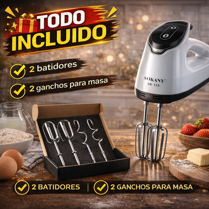¡Mezcla Perfecta en Segundos! Batidora Sokany 7 de Velocidades