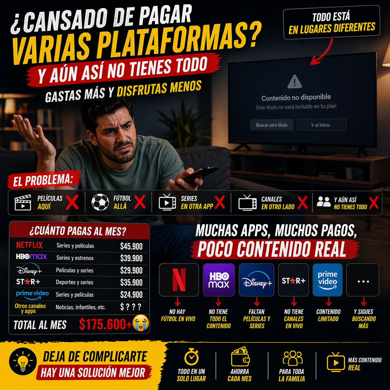 Deja de pagar plataformas y disfruta todo en tu TV con  TV Stick 10K