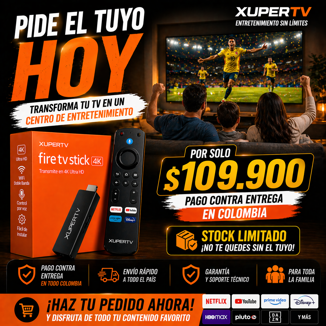 Deja de pagar plataformas y disfruta todo en tu TV con  TV Stick 10K