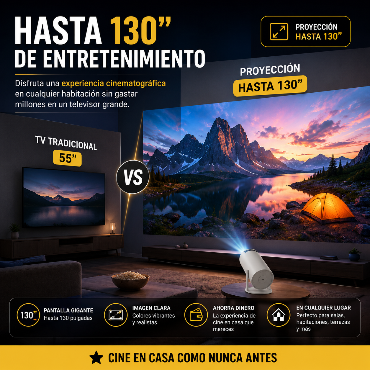 El mini proyector que está ROMPIENDO internet