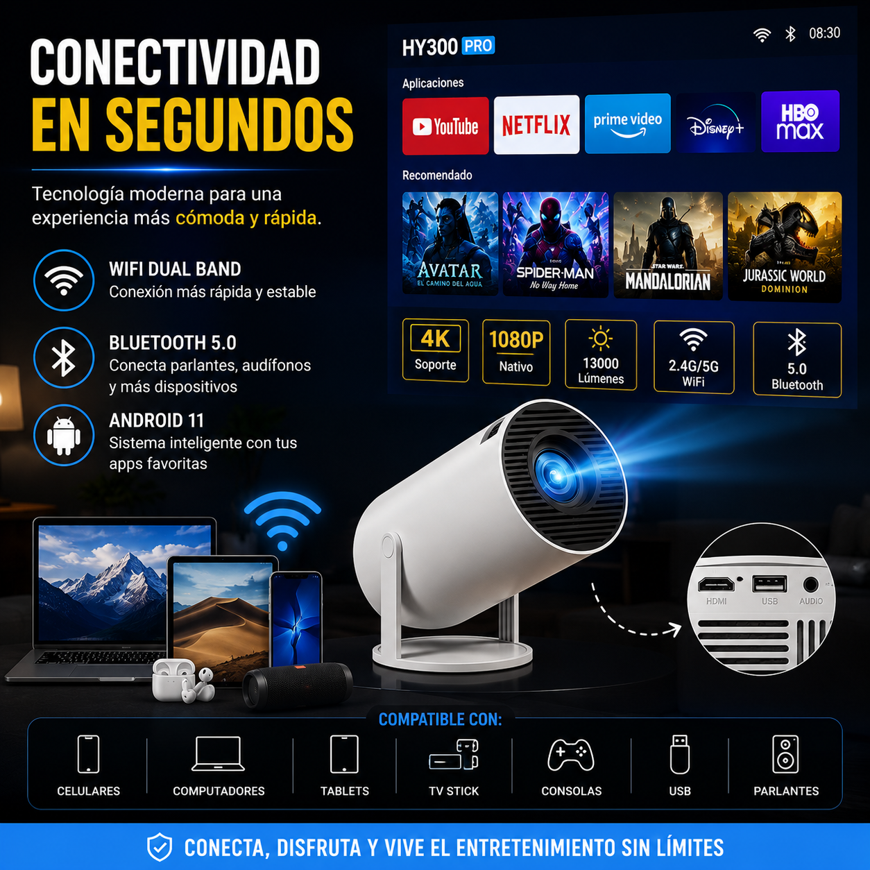 El mini proyector que está ROMPIENDO internet