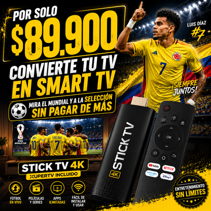TV Stick 4K – Vive fútbol, películas y entretenimiento desde cualquier TV ⚽📺